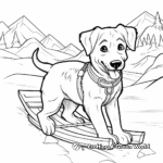 Arctic Sled Dog Coloring Pages 3