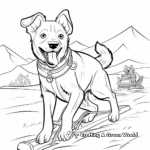 Arctic Sled Dog Coloring Pages 4