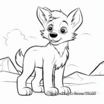 Arctic Wolf Pup Coloring Pages 3