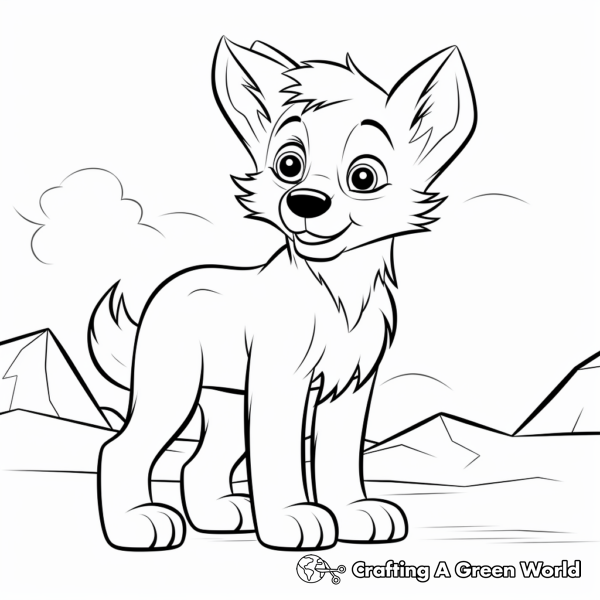Wolf Pup Coloring Pages - Free &amp; Printable!