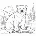 Arctic Zone Polar Bear Zoo Coloring Pages 4