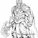 Ares God of War Coloring Sheets 2