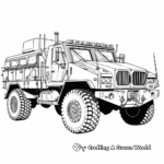 Armored Personnel Carrier Truck Coloring Pages 3