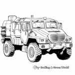 Armored Personnel Carrier Truck Coloring Pages 4
