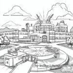 Army Base Coloring Pages 1