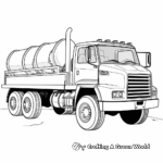 Army Fuel Truck Coloring Pages 3