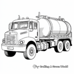 Army Fuel Truck Coloring Pages 4