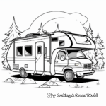 Artistic Abstract Camper Coloring Pages 2