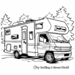 Artistic Abstract Camper Coloring Pages 4