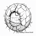 Artistic Abstract Cracked Egg Coloring Pages 2