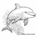Artistic Abstract Dolphin Coloring Pages for Art enthusiasts 1
