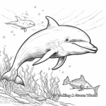 Artistic Abstract Dolphin Coloring Pages for Art enthusiasts 3