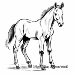 Artistic Abstract Foal Coloring Pages 2