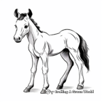 Artistic Abstract Foal Coloring Pages 3