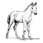 Artistic Abstract Foal Coloring Pages 4
