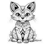 Artistic Abstract Fox Coloring Pages 2