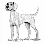 Artistic Abstract Great Dane Coloring Pages 3