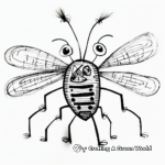 Artistic Abstract Lightning Bug Coloring Pages 3