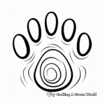 Artistic Abstract Paw Print Coloring Pages 2