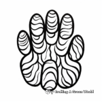 Artistic Abstract Paw Print Coloring Pages 4