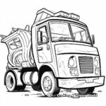 Artistic Abstract Recycling Truck Coloring Pages 3