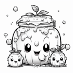 Artistic Blueberry Jelly Coloring Pages 2