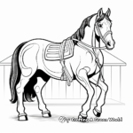 Artistic Clydesdale Horse Coloring Pages for Artists 4