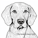 Artistic Dachshund Head Coloring Pages 3