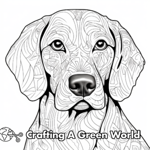 Dog Head Coloring Pages - Free &amp; Printable!