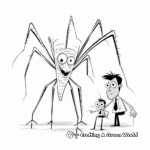 Artistic Daddy Long Legs Coloring Pages 2