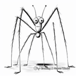 Artistic Daddy Long Legs Coloring Pages 3