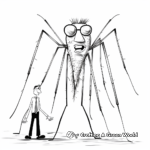 Artistic Daddy Long Legs Coloring Pages 4