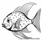 Artistic Drawing of Spotted Angelfish Coloring Pages 3