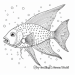 Artistic Drawing of Spotted Angelfish Coloring Pages 4