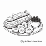 Artistic Eclair Coloring Pages for Adults 1