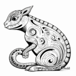 Artistic Jackson's Chameleon Coloring Pages 4