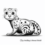 Artistic Leopard Gecko Stylized Coloring Pages 2