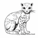 Artistic Leopard Gecko Stylized Coloring Pages 3