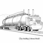 Artistic LNG Tanker Truck Coloring Pages 4