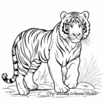 Artistic Siberian Tiger Coloring Pages 4