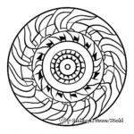 Artistic Spiral Mandala Coloring Pages 4