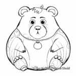 Artistic Stylized Hamster Coloring Pages for Artists 2
