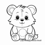 Artistic Stylized Hamster Coloring Pages for Artists 4