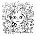 Artistic Wednesday Floral Coloring Pages 4