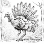 Artistic Wild Turkey Coloring Pages for Budding Artists 1