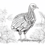 Artistic Wild Turkey Coloring Pages for Budding Artists 2