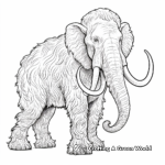 Artistic Woolly Mammoth Coloring Pages for Advanced Colorers 4