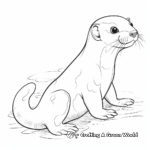 Asian Small-Clawed Otter Coloring Pages 2
