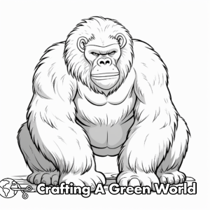 Gorilla Coloring Pages - Free &amp; Printable!