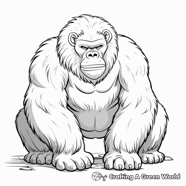 Gorilla Coloring Pages - Free &amp; Printable!